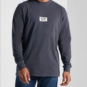 Reebok Winter Classic Long-Sleeve Shirt, Dark Grey, Patch Logo, Size Sma…